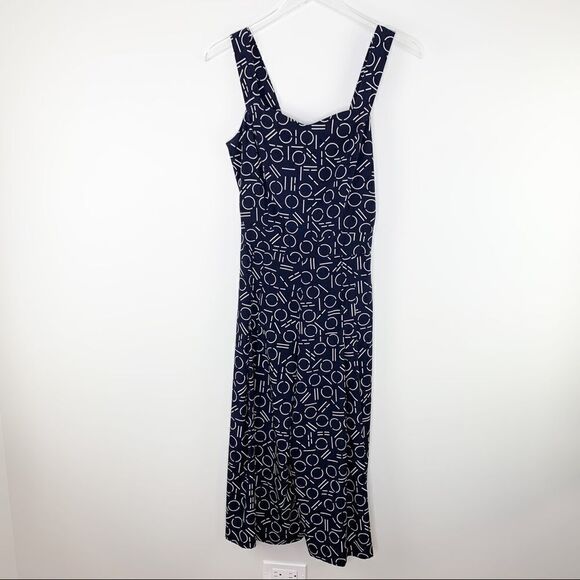 1 State Sleeveless Navy/White Cropped Jumpsuit Sz XS - Picture 1 of 10